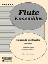 SARABANDA AND GAVOTTA FLUTE 4TET cover